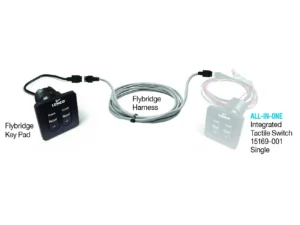 Lenco Standard Flybridge Key Pad With 20ft Shielded Harness For Use with 15169-001