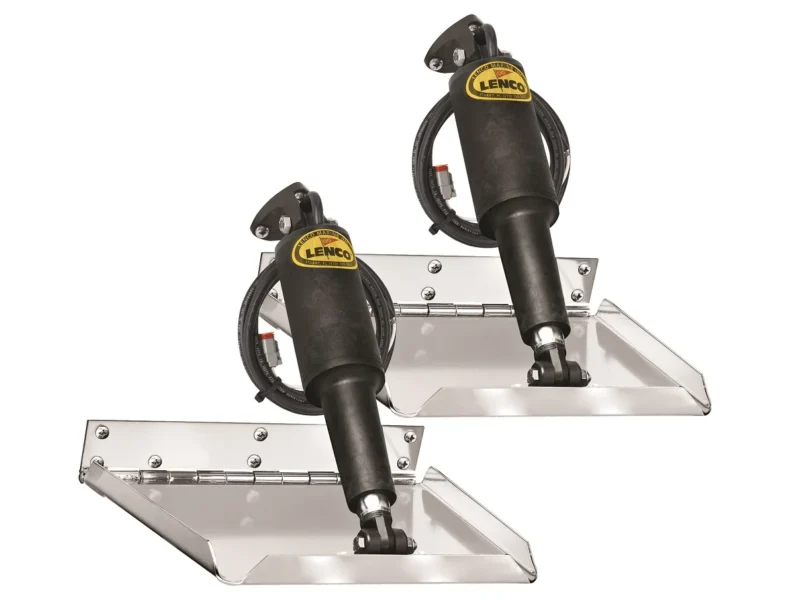 Lenco 9inx12in Performance Trim Tab Kit 12v Requires Switch
