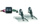 Lenco 12inx12in Standard Mount Trim Tab Kit 12v with Double Rocker Switch