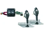 Lenco 12inx12in Standard Mount Trim tab Kit 12v Standard Integrated Switch