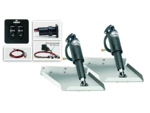 Lenco 12inx12in Edge Mount Trim tab Kit 12v with Standard Switch