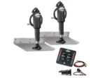 Lenco 9inx12in Standard Mount Trim tab Kit 12v LED Integrated Switch