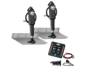 Lenco 9inx12in Standard Mount Trim tab Kit 12v LED Integrated Switch