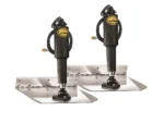 Lenco 12inx12in Standard Mount Trim Tab Kit 12v Electro Polished