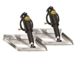 Lenco 12inx12in Edge Mount Trim Tab Kit 12v Electro Polished