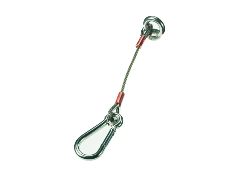 Lewmar 66840027 Anchor Strap 12in 3mm Cable with 6mm Caribiner Clip