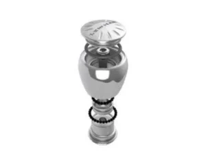 Lewmar Power Grip Knob Stainless Steel with Rim Clamp