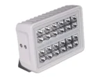 Lumitec Maxillume H120 Flood White LED Trunnion Mount White Finish 12/24v