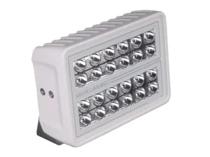 Lumitec Maxillume H120 Flood White LED Trunnion Mount White Finish 12/24v