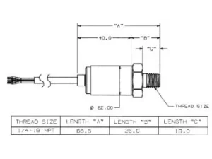 Maretron 0-500 PSI Transducer