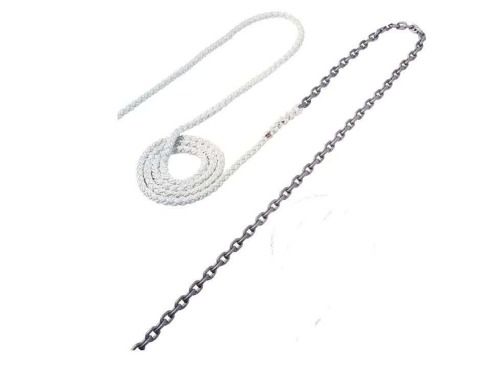 Maxwell 15ft of 1/4in HT Chain Splice to 150ft of 1/2in Nylon Brait Line