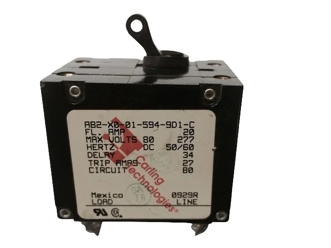 Newmar 50 Amp Double Pole Breaker W/ Black Throw