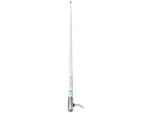 Shakespeare 5101 White 8ft 6dB VHF Antenna Chrome Ferrule 15ft RG58 Cable