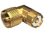 Shakespeare Right Angle PL259 To SO239 Adapter Gold Plated