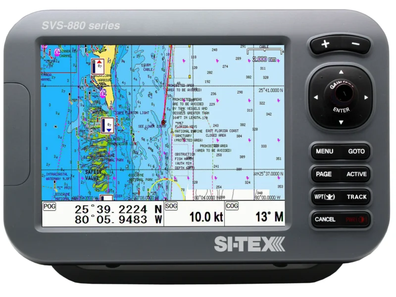 Sitex SVS-880C+ 8in Color Chartplotter With External Antenna