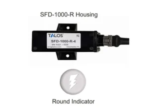 Talos SFD1000R White Round Flush Mount Lightning Detector with 10ft Cable