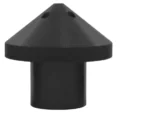 TH Marine G-Force Eliminator Black Prop Nut For Lowrance Ghost