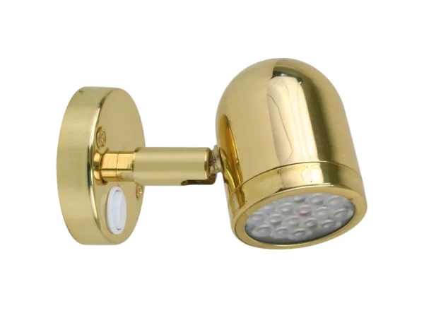 Scandvik LED Brass Reading Light - 10-30V