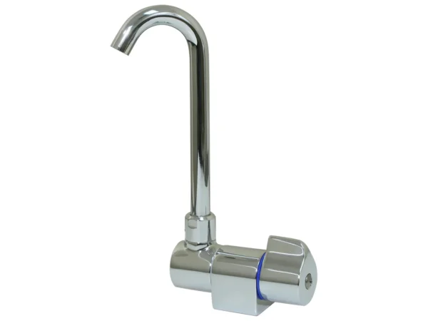 Scandvik Ceramic Family Tap w/Folding Spout - Chrome Finish