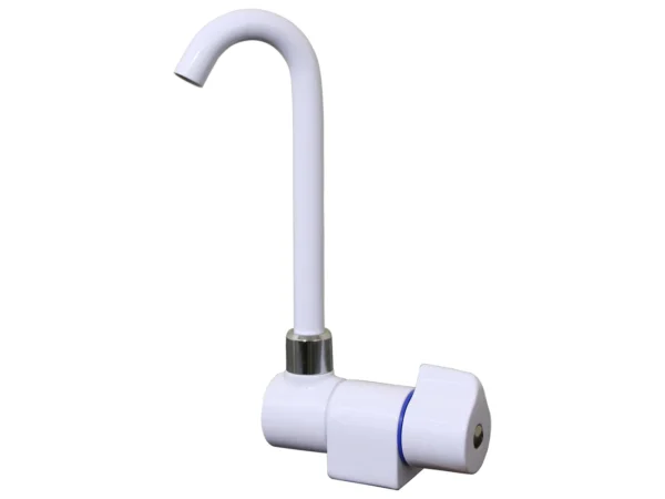 Scandvik Tall Tap w/Folding Spout - White Powder Coat Finish