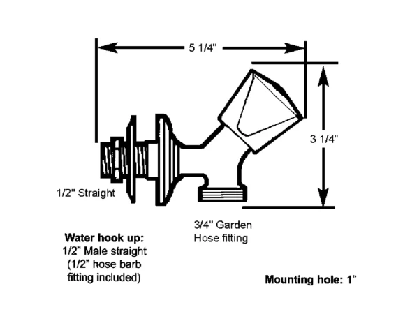 Scandvik SS Washdown Spigot - Image 2