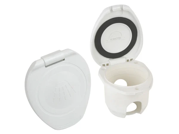 Scandvik Replacement White Cup & Cap f/Recessed Shower