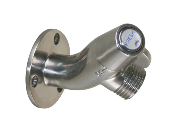 Scandvik Ceramic Angled Washdown Valve - SS Spigot