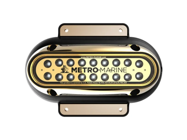 Metro Marine High-Output Elongated Surface Mount Light w/Intelligent Monochromatic LED's - Blue, 90° Beam