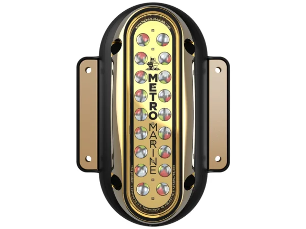 Metro Marine High-Output Vertical Surface Mount Light w/Intelligent Full Spectrum LED's - RGBW, 45° Beam