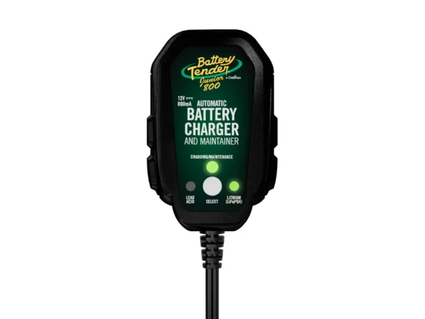 Battery Tender 12V, 800mA Lead Acid/Lithium Selectable Battery Charger