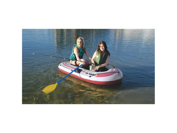 Solstice Watersports Voyager 2-Person Inflatable Boat Kit w/Oars & Pump - Image 2