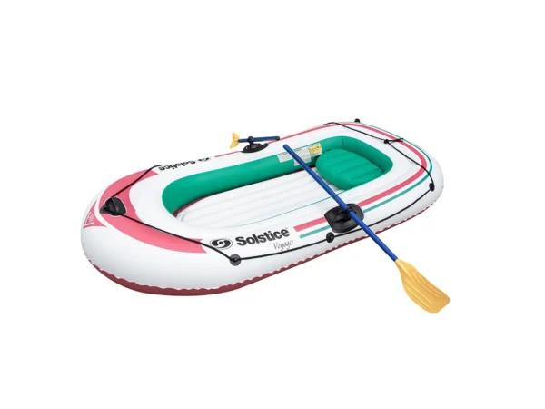 Solstice Watersports Voyager 3-Person Inflatable Boat Kit w/Oars & Pump