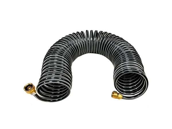 Trident Marine Coiled Wash Down Hose w/Brass Fittings - 15'