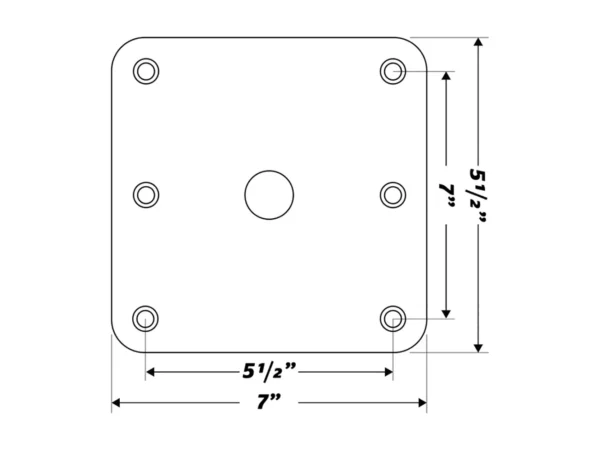 Wise - KingPin 7" x 7" Base Plate Only - Image 4