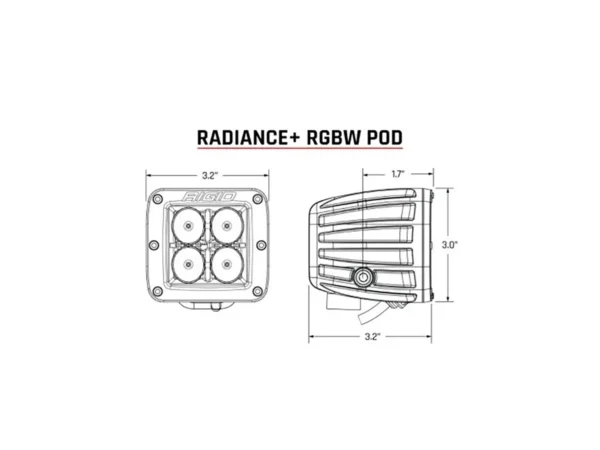 RIGID Industries Radiance + Pod - RGBW - Pair - Image 3