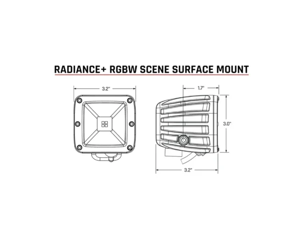 RIGID Industries Radiance Scene - RGBW - Surface Mount - Pair - Image 3