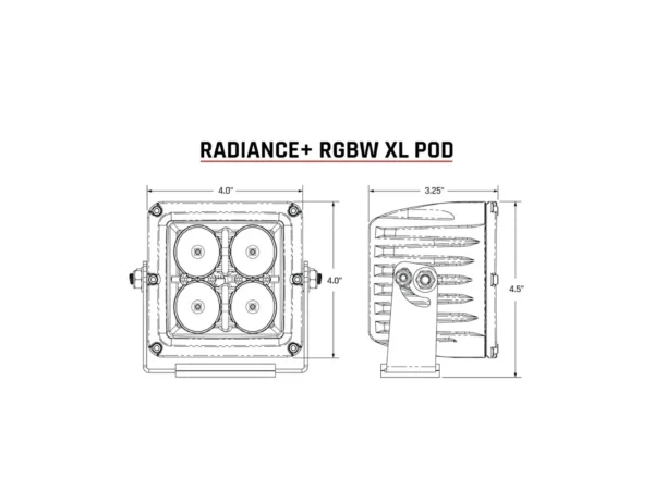 RIGID Industries XL Radiance + Light Pod - RGBW - Pair - Image 3