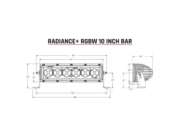 RIGID Industries Radiance + 10" Light Bar - RGBW - Image 3