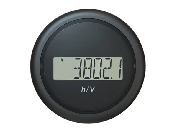 Veratron 52MM (2-1/16") ViewLine Hour Counter-Voltmeter - Black