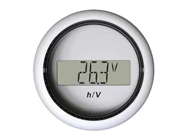 Veratron 52MM (2-1/16") ViewLine Hour Counter-Voltmeter - White