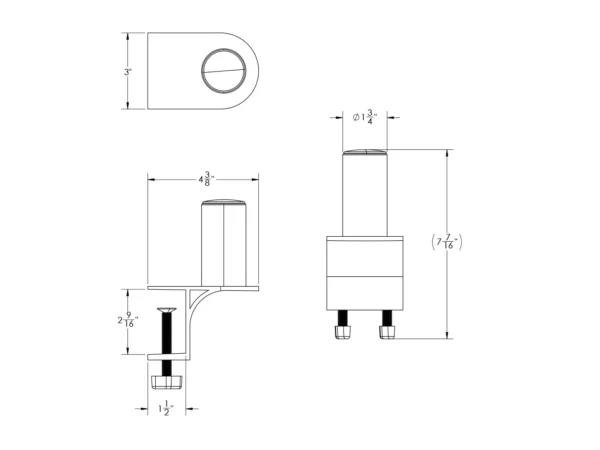 TACO ShadeFin Mini Clamp Mount - Image 3