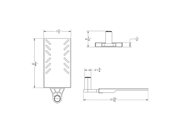 TACO ShadeFin Mini Swivel Seat Mount - Image 3