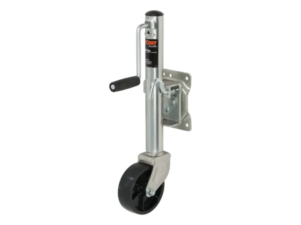 CURT Marine Jack w/6” Wheel - 1,200 lbs - Adjust Vertically 10"