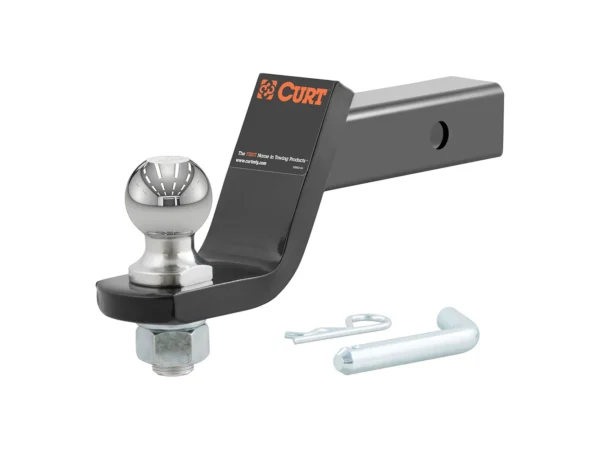 CURT Loaded Ball Mount w/2" Ball - 2" Shank - 4" Drop - 7,500 lbs