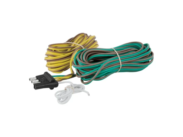 CURT 4-Way Flat Connector f/Rewiring Trailer - 20' Wire