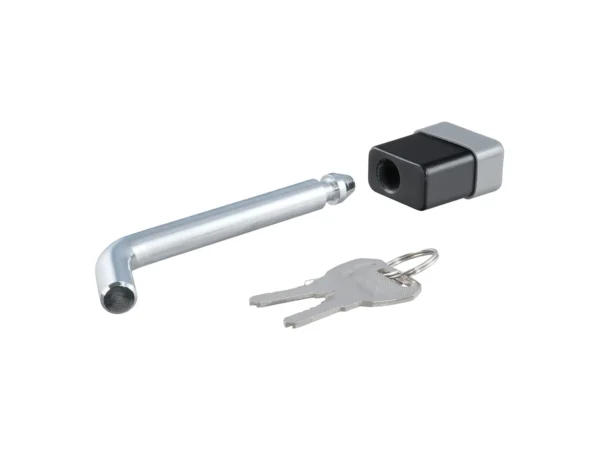 CURT 5/8" Hitch Lock - 2", 2-1/2", or 3" Receiver - Deadbolt - Chrome