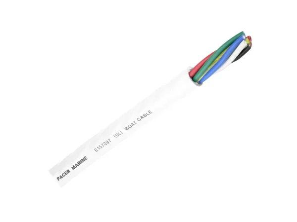 Pacer Round 6 Conductor Cable - By The Foot - 16/6 AWG - Black, Brown, Red, Green, Blue & White