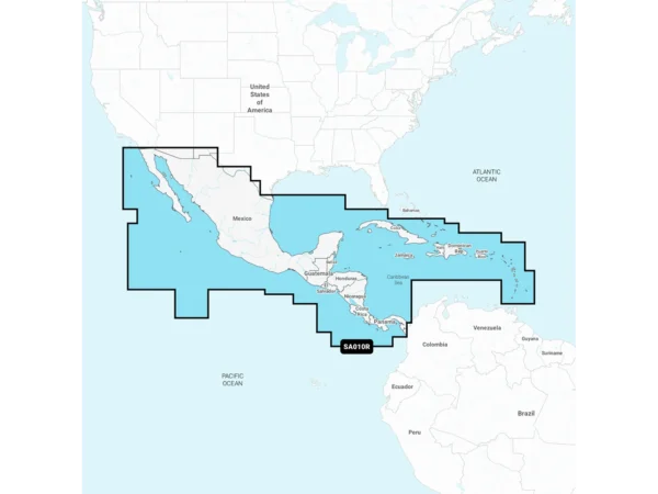 Navionics NASA010R - Central America & Caribbean - Navionics+