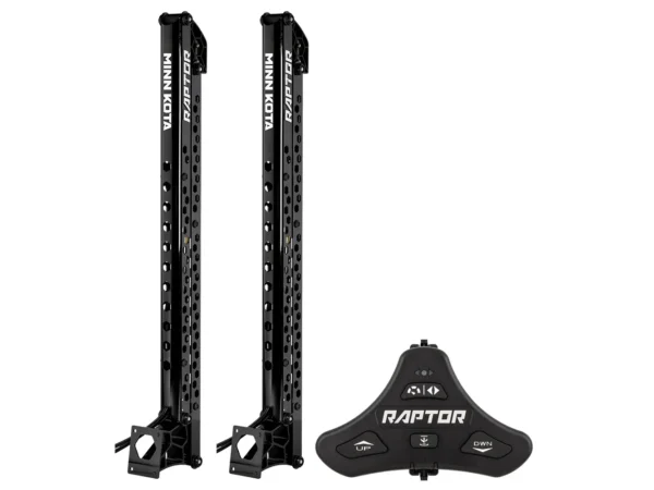 Minn Kota Raptor Bundle Pair - 10' Black Shallow Water Anchors w/Active Anchoring & Footswitch Included