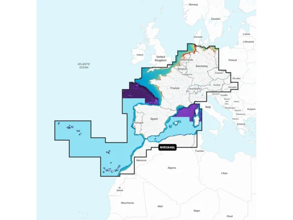 Garmin Navionics Vision+™ NVEU646L Europe, Central & West